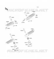 FOOTREST voor Kawasaki ZZR600 1993