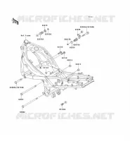 FRAME PARTS (COUVERTURE) voor Kawasaki ZZR600 1993