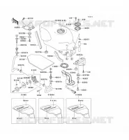 FUEL TANK voor Kawasaki ZZR600 1993