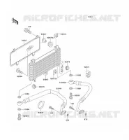 OIL RADIATOR voor Kawasaki ZZR600 1993