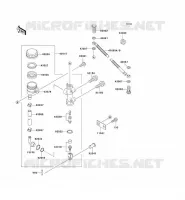 REAR MASTER CYLINDER voor Kawasaki ZZR600 1993