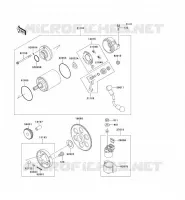 STARTER MOTOR voor Kawasaki ZZR600 1993