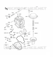 CARBURETOR PARTS voor Kawasaki ZZR600 1993