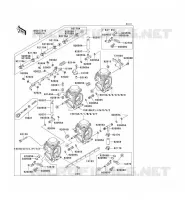 CARBURETOR voor Kawasaki ZZR600 1993