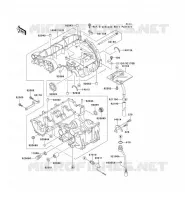 CRANKCASE(S)(1/2) voor Kawasaki ZZR600 1993