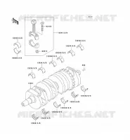 CRANKSHAFT voor Kawasaki ZZR600 1993