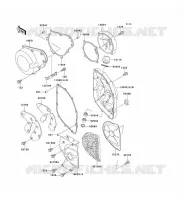 ENGINE COVERS voor Kawasaki ZZR600 1993