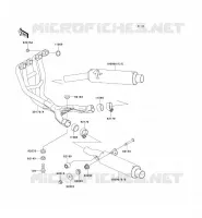 EXHAUST voor Kawasaki ZZR600 1993