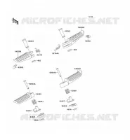 FOOTREST voor Kawasaki ZZR600 1993