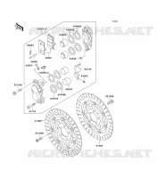 FRONT BRAKE voor Kawasaki ZZR600 1993