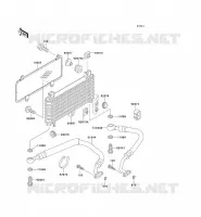 OIL RADIATOR voor Kawasaki ZZR600 1993