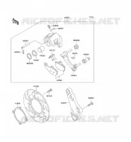 REAR BRAKE voor Kawasaki ZZR600 1993