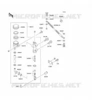 REAR MASTER CYLINDER voor Kawasaki ZZR600 1993
