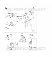 STARTER MOTOR voor Kawasaki ZZR600 1993