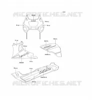 STICKER(EBONY/GRIS) voor Kawasaki ZZR600 1993