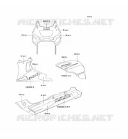 STICKER(EBONY/VERT) voor Kawasaki ZZR600 1993