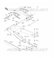 SWINGARM voor Kawasaki ZZR600 1993