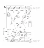 SWITCH voor Kawasaki ZZR600 1993