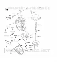 CARBURETOR PARTS voor Kawasaki ZZR600 1993