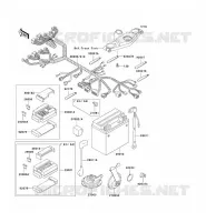 CHASSIS ELECTRICAL EQUIPMENT voor Kawasaki ZZR600 1993