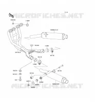 EXHAUST voor Kawasaki ZZR600 1993