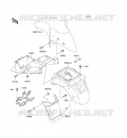 FENDER voor Kawasaki ZZR600 1993