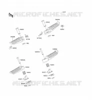 FOOTREST voor Kawasaki ZZR600 1993