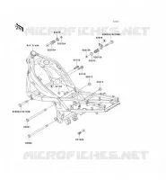 FRAME PARTS (COUVERTURE) voor Kawasaki ZZR600 1993