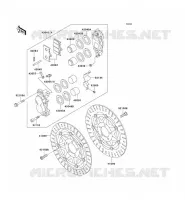 FRONT BRAKE voor Kawasaki ZZR600 1993