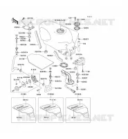 FUEL TANK voor Kawasaki ZZR600 1993
