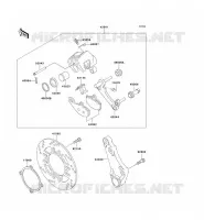 REAR BRAKE voor Kawasaki ZZR600 1993