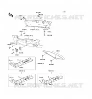 SIDE COVERS   CHAIN COVER voor Kawasaki ZZR600 1993