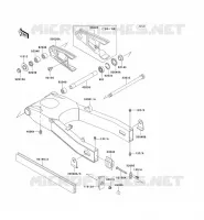 SWINGARM voor Kawasaki ZZR600 1993