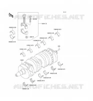 CRANKSHAFT voor Kawasaki ZZR600 2004