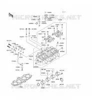 CYLINDER HEAD voor Kawasaki ZZR600 2004