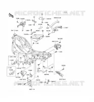 FRAME PARTS (COUVERTURE) voor Kawasaki ZZR600 2004