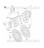 FRONT BRAKE voor Kawasaki ZZR600 2004
