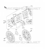 FRONT BRAKE voor Kawasaki ZZR600 2004