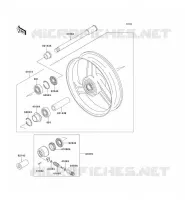 FRONT WHEEL voor Kawasaki ZZR600 2004