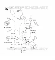 FUEL EVAPORATION SYSTEM voor Kawasaki ZZR600 2004