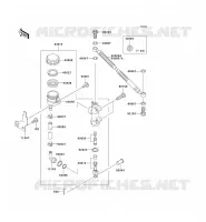 REAR MASTER CYLINDER voor Kawasaki ZZR600 2004