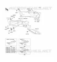 SIDE COVERS   CHAIN COVER voor Kawasaki ZZR600 2004