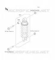 SUSPENSION   SHOCK ABSORBER voor Kawasaki ZZR600 2004