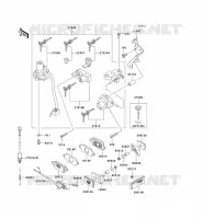 SWITCH   REFLECTORS voor Kawasaki ZZR600 2004