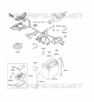 CHASSIS ELECTRICAL EQUIPMENT voor Kawasaki ZZR600 2004