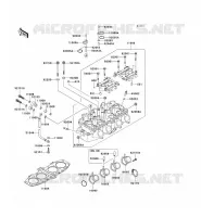 CYLINDER HEAD voor Kawasaki ZZR600 2004