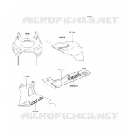 DECALS(SILVER)(CN) voor Kawasaki ZZR600 2004