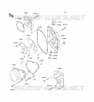 ENGINE COVERS voor Kawasaki ZZR600 2004