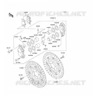 FRONT BRAKE voor Kawasaki ZZR600 2004
