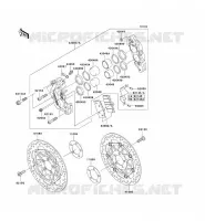 FRONT BRAKE voor Kawasaki ZZR600 2004